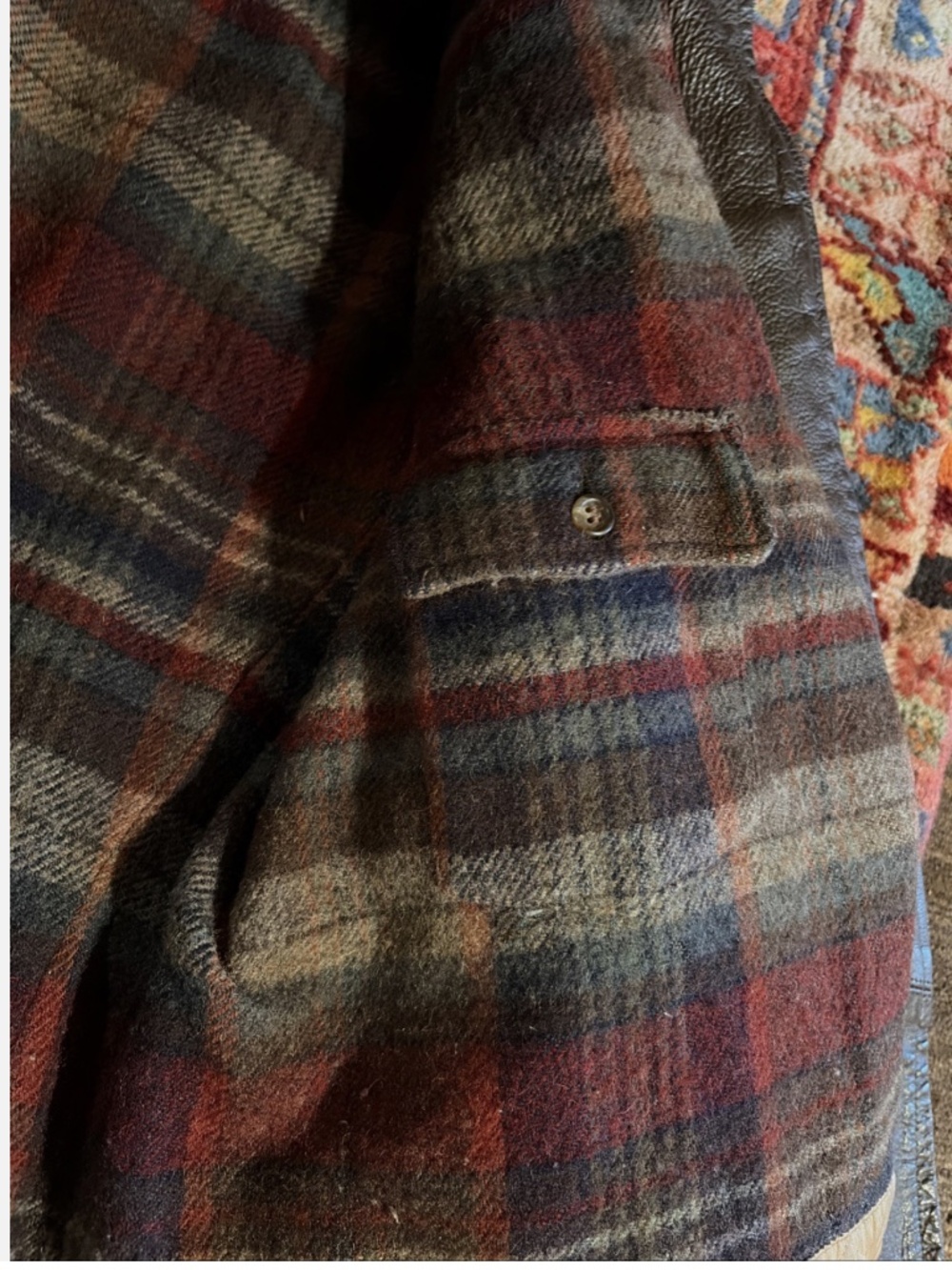 RRL Ralph Lauren  Leather Jacket Double RL VNTG 1990's USA Triple Star Shearling - Picture 8 of 16